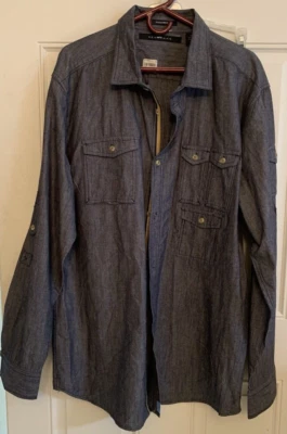 Sean John Denim Jacket/Shirt (3XL) Mens 90s Hip-Hop Y2K - Image 1 of 4