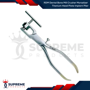 RDM Dental Bone Mill Crusher Morselizer Titanium Head Plate Implant Plier - Picture 1 of 1