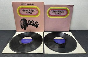 GLADYS KNIGHT AND THE PIPS Anthology 2LPs 1973 W/ BOOKLET Vinyl Gatefold VG+/VG+ - Picture 1 of 12
