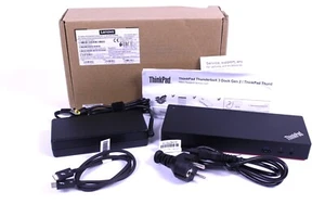 Estación de acoplamiento Lenovo Thinkpad Thunderbolt 3 Dock Gen 2 EU 40AN 135W embalaje original - Imagen 1 de 13