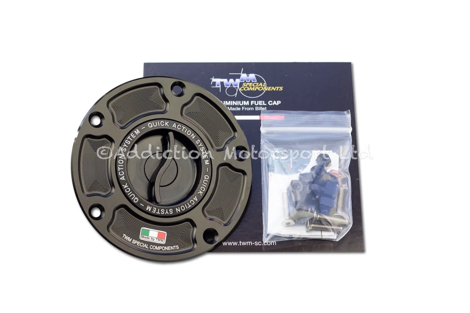 TWM Keyless Quick Release Action Black Fuel Cap for Ducati Monster 696 TDPR.06.N