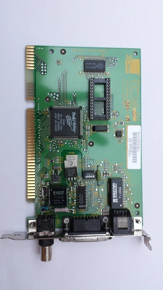 LAN CARD NETZWERKKARTE 3C509B-COMBO ETHERL.III 10-BaseT BNC-C ISA BUS NEU - Bild 1 von 1