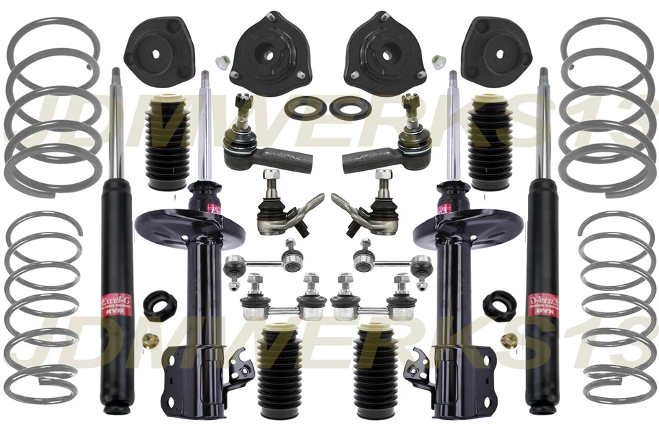 KIT DE RECONSTRUCCIÓN DE SUSPENSIÓN AMORTIGUADORES KYB STAG MUELLES DE BAJADA TOYOTA CELICA 90-92 93 Foto 1 de 2