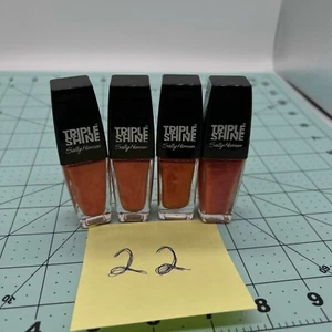 4 x SALLY HANSEN TRIPLE SHINE NAIL COLOR #130 BLOW BUBBLES - Picture 1 of 4