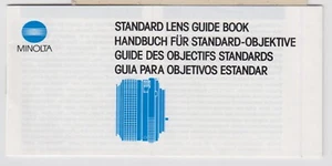 MINOLTA STANDARD LENS GUIDE BOOK #42 - Picture 1 of 1