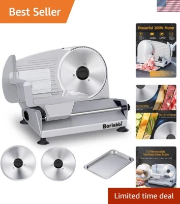 Fatiador elétrico versátil de alimentos com recursos de segurança – Ideal para carne e queijo - Imagem 1 de 4