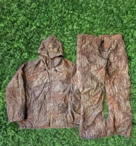 Vintage Walls Water-Pruf Real Tree Hunting Jacket & Pants Sz Large Tall - Picture 1 of 6