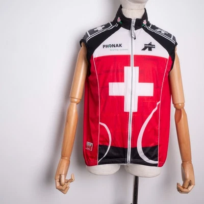 Chaleco con cremallera completa Windstopper de ciclismo vintage para hombre ASSOS talla XL - PASEO EN EQUIPO SUIZO Foto 1 de 4