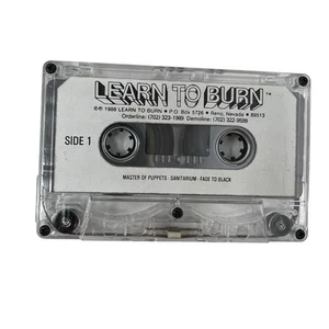 Metallica Learn To Burn Guitar Tab Instructional Cassette Tape Curt Mitchell Vtg - Picture 1 of 2