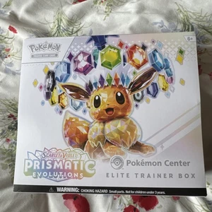 Pokemon TCG: Prismatic Evolutions Pokemon Center Elite Trainer Box ETB Sealed - Picture 1 of 6