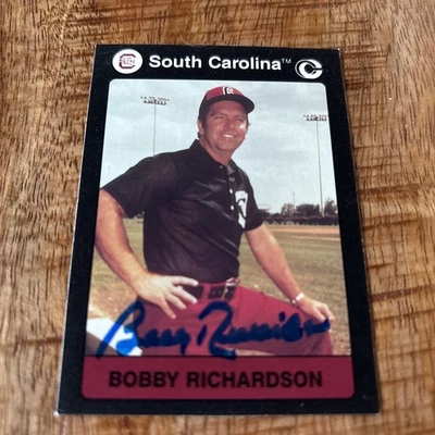 Bobby Richardson 1991 Collegiate Collection Autographed Signed Gamecocks #133 - Image 1 of 2