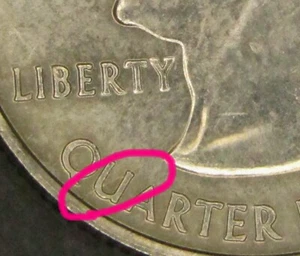 2006 P North Dakota Speared Die Gouge Crack Quarter Uncirculated Form $25.00 Bag - Picture 1 of 6