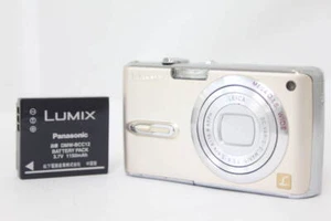 Panasonic Lumix DMC-FX07 Compact Digital Camera 7.2MP Gold Tested Working Used - Picture 1 of 7
