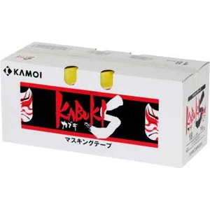 KAMOI Masking Tape BOX 40mmx18M Kabuki-S (3Rolls x 10packs) From Japan - Picture 1 of 4