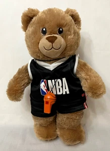 Uniforme de baloncesto Build-A-Bear NBA Bear felpa marrón negro 18 pulgadas animal de peluche - Imagen 1 de 8