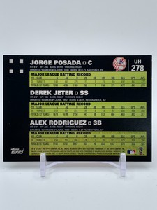 2007 Topps Classic Combo #278 D. Jeter, J. Posada, A. Rodriguez New York Yankees