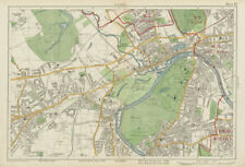 RICHMOND HOUNSLOW Kew Brentford Isleworth Acton Chiswick Ealing. BACON 1934 map