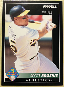 1992 Score Pinnacle Scott Brosius Rookie Prospect #274 Athletics High Grade