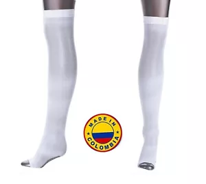 Anti Embolism Compression Socks Stocking Over the Knees Medias Post Operatorias - Picture 1 of 6