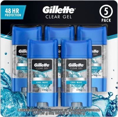 Gillette Endurance Clear Gel Deodorant Cool Wave,Long-lasting Odour Control AUS - image 1 of 4