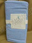 Pottery Barn Kids Baby Gingham Pleated Bed Crib Skirt Dust Ruffle Blue 16" drop