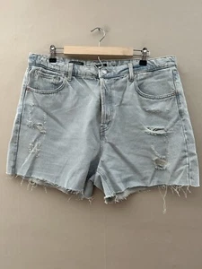 Wild Fable Womens Super High Rise Cutoff Shorts Size 16 Button Fly Mom Short - Picture 1 of 9