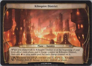 Carte Kilnspire District (OVERSIZE) Planechase MTG Magic the Gathering - Foto 1 di 2