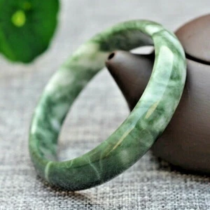 Bracciale Pietra Giada Giadeite 100% Naturale Biologico Verde HiQ Fatto a Mano Donna - Foto 1 di 9
