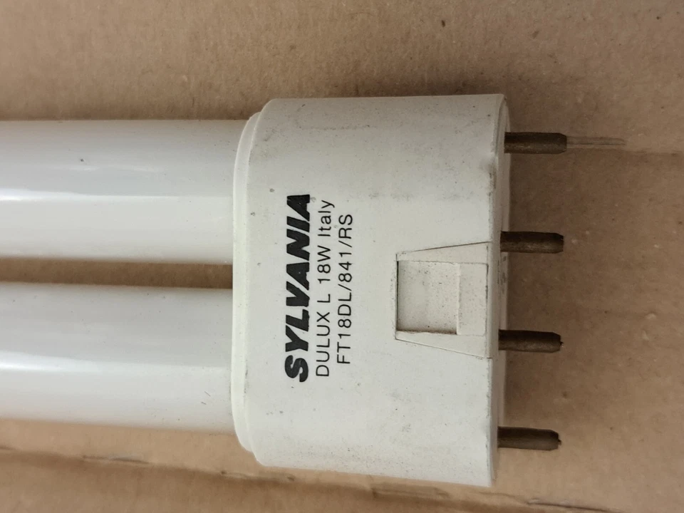 SYLVANIA 18 Watt T5 DULUX L Compact Fluorescent Light Bulb - 4100K - 4 Pin 2G11  - Image 1 of 4