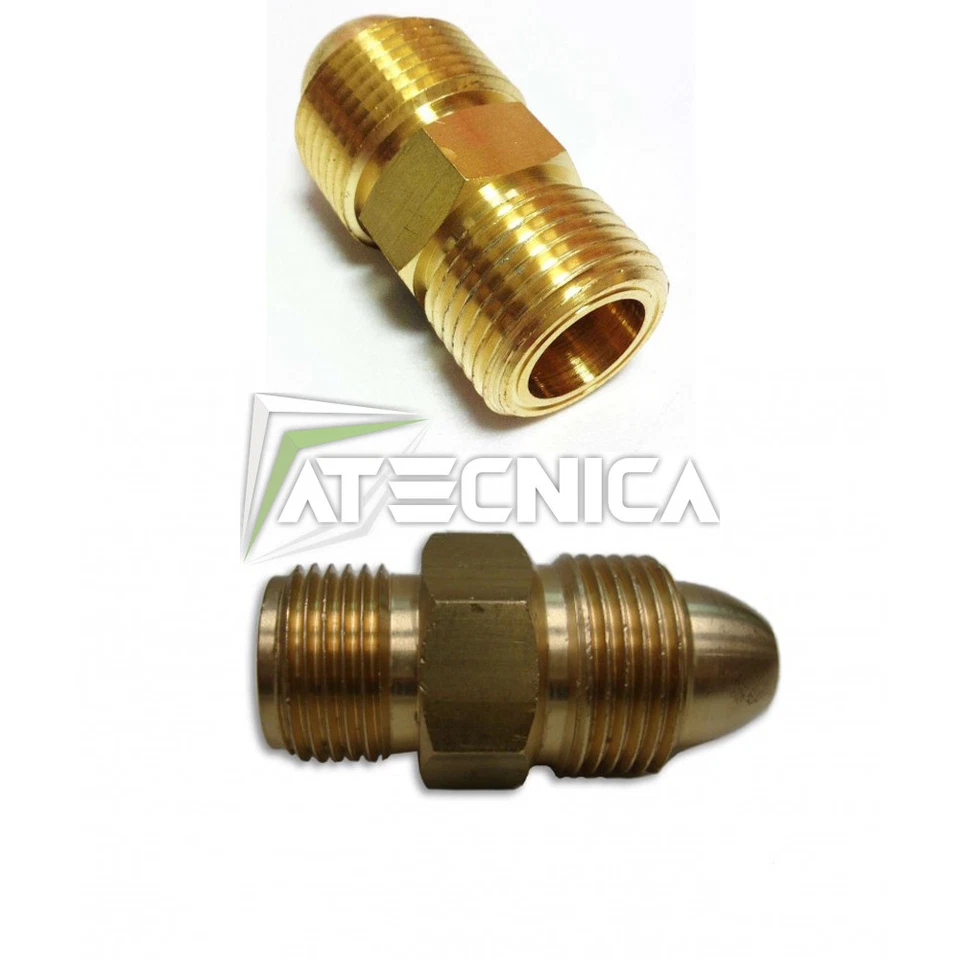 Adattatore per riduttore di pressione bombola Argon CO2 nipplo gas DECA 010571