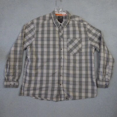 5.11 Tactical Shirt Mens Extra Large XL Gray Tan Long Sleeve Snap Workwear - Image 1 of 4