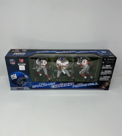 New York Giants NFL 3 Pack McFarlane Set! Bradshaw, Manning, Pierre-Paul Cover