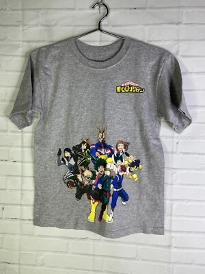 Camiseta My Hero Academia Anime Gris Manga Corta Gráfica Jóvenes Niños Talla M 8 Foto 1 de 4