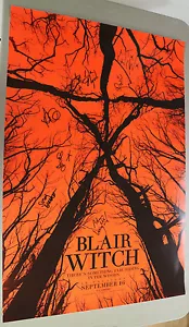 SDCC Comic Con 2016 The Blair Witch Cast & Filmmakers Signed Poster Lot B - Picture 1 of 6