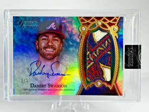 2022 Topps Dynasty - Jumbo Patch Auto Dansby Swanson #DAP-DS2 /5 (SICK PATCH) - Picture 1 of 2