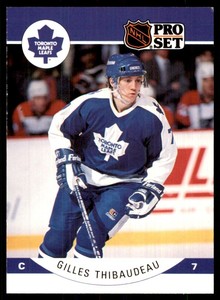 1990-91 Pro Set Gilles Thibaudeau Rookie Toronto Maple Leafs #290
