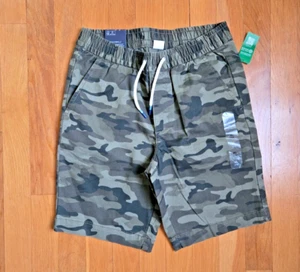 NWT GAP Boys Kids Green Camo Camouflage Pull-on Shorts Size XL 12 - Picture 1 of 2