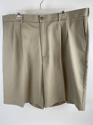 Pantalones Cortos Perry Ellis Para Hombre 42 Grand Slam Plisados Chinos 42 x 10 Foto 1 de 4