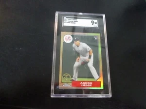 AARON JUDGE (new york yankees) 2017 topps chrome ROOKIE card 87T-8 SGC 9.0 - Picture 1 of 2