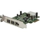 NEW Startech PEX1394B3LP 3 Port 2b 1a Low Profile 1394 PCI Express FireWire Card