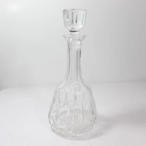 Vintage Atlantis Crystal Decanter With Faceted Stopper 11.5" Tall Clear Glass - Picture 1 of 9