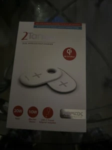 RapidX 2Tango Dual Fast Wireless Charger Qi-Certified 10W Max 20W- New Never Use - Photo 1 sur 9