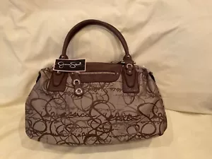 Jessica Simpson Tote/Duffle Bag in Natural/Capuccino - Picture 1 of 8