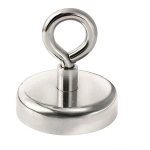 5X Strong Magnetic EYELET 48mm 81kg Neodymium Rare Earth Magnets Industrial Shop - Picture 1 of 2
