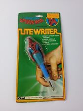 Vintage 1982 Amazing Spider-Man Lite Writer Pen Marvel Larami Toy NOS RARE NEW