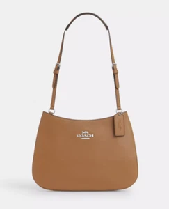 New COACH Penelope Shoulder Bag CO952 Silver/Light Saddle - Picture 1 of 4