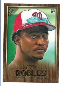 Victor Robles 2018 Topps Gallery Wood Rookie #38 Washington Nationals RC - Imagen 1 de 2