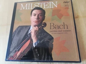NATHAN MILSTEIN Bach Solo Violin Suites Ed1 Capitol PCR 8370 US-1957 3-LPs NM - Picture 1 of 3