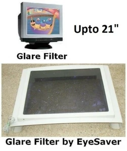 CRT Screen Glare Filter, by EyeSaver, upto 21" screen, next to new - Picture 1 of 4