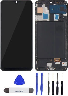 JEJO Display Schermo Incell Touchscreen LCD con Telaio per Samsung Galaxy A50 A505F